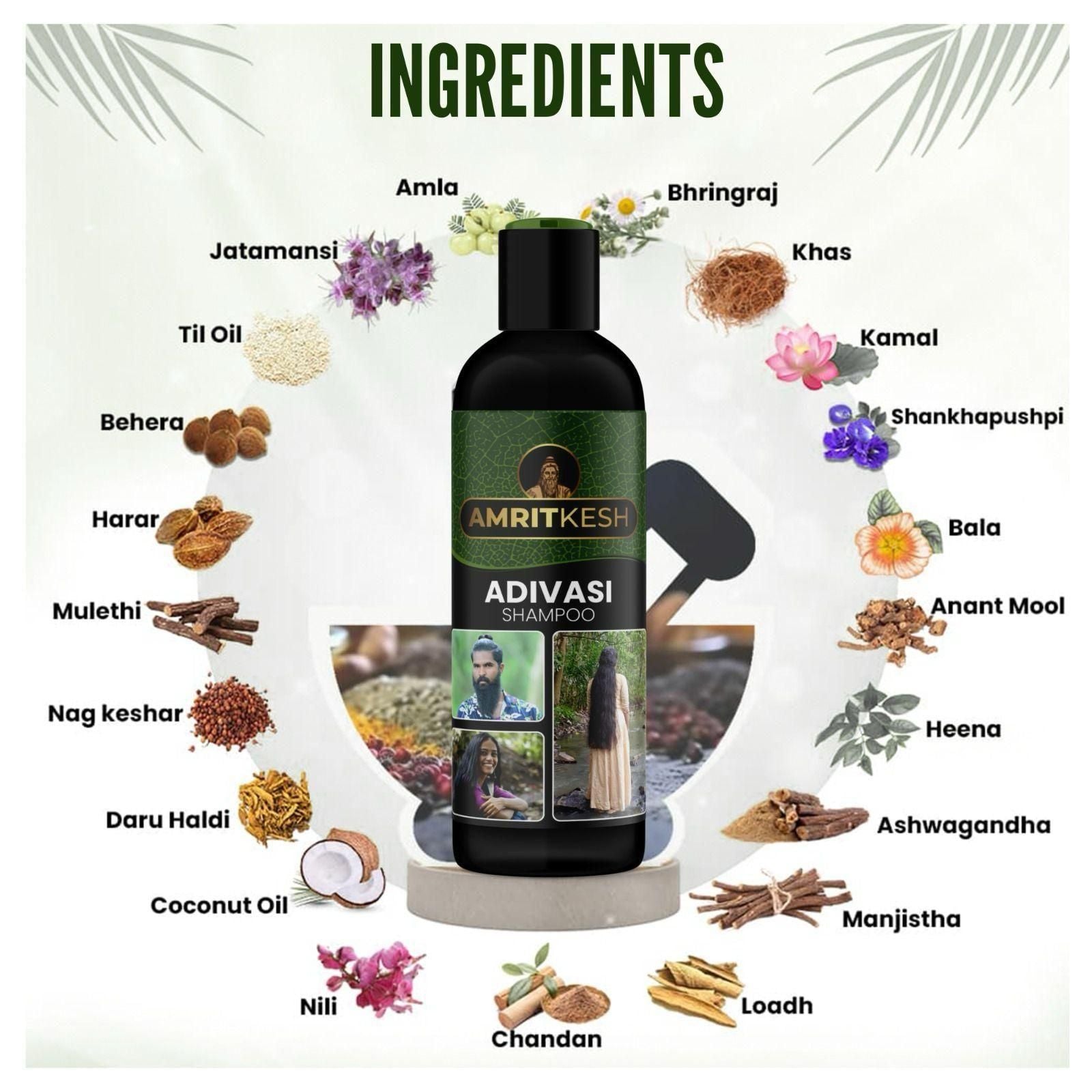 🌿 The Adani Amritkesh: Ancient Adivasi Hair Alchemy 🌿(Pack of 2)